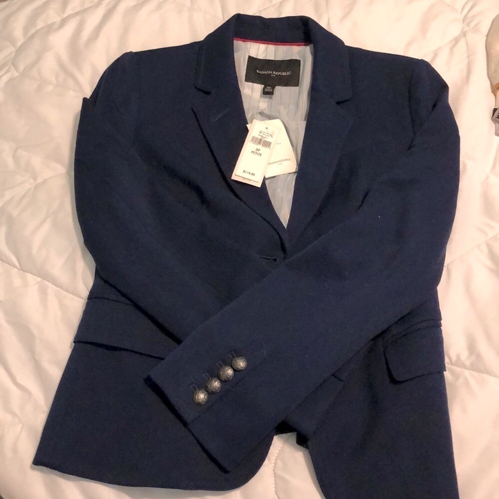 NWT Banana Republic Navy Blazer